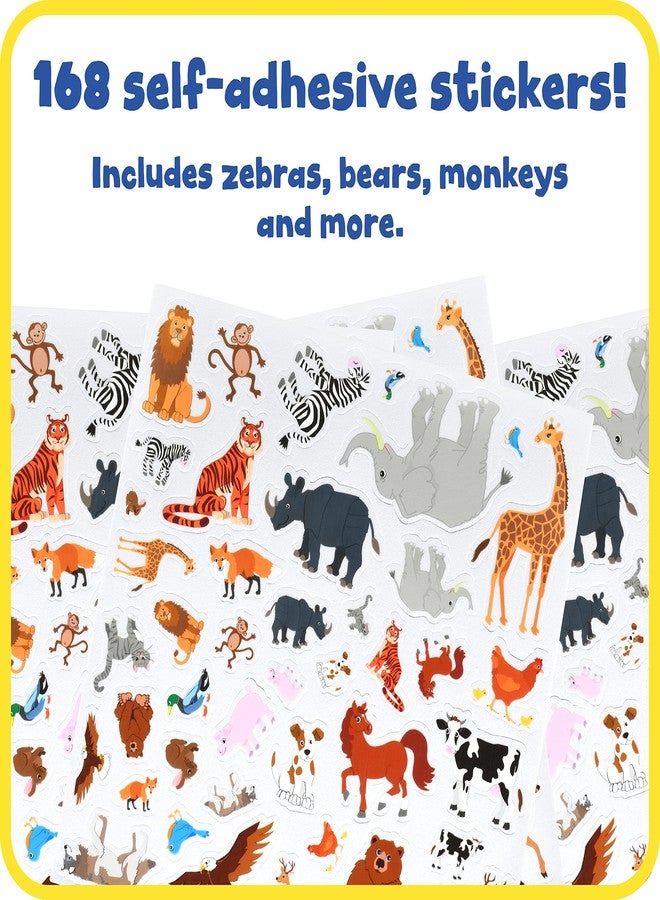 Ready 2 Learn Foam Stickers | Animals | Pack of 168 | Self-Adhesive Foam Stickers for Kids | Perfect for Crafts and Party Favors - Image 2